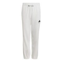 adidas Slogan Fleece lange Hose Kinder - white/black