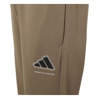 adidas Slogan Fleece lange Hose Kinder - khasix/white