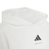 adidas Slogan Fleece Hoodie Kinder - white