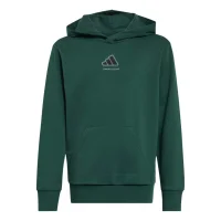 adidas Slogan Fleece Hoodie Kinder - cgreen