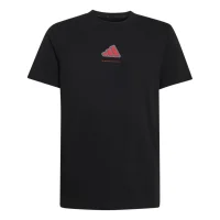 adidas Slogan Single Jersey T-Shirt Kinder - black