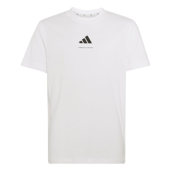 adidas Slogan Single Jersey T-Shirt Kinder - white