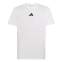 adidas Slogan Single Jersey T-Shirt Kinder - white