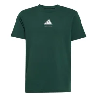 adidas Slogan Single Jersey T-Shirt Kinder - cgreen