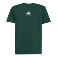 adidas Slogan Single Jersey T-Shirt Kinder - cgreen