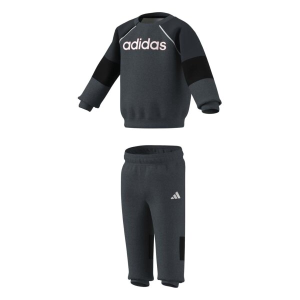 adidas Inf Linear Set Baby - dgreyh/aurink/white