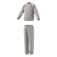 adidas LG Linear Set Kinder - lgreyh/clpink/duamag