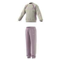adidas LG Linear Set Kinder - crewht/clpink/dualma