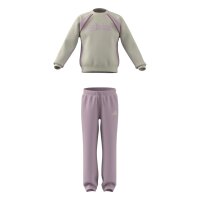 adidas LG Linear Set Kinder - crewht/clpink/dualma