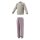 adidas LG Linear Set Kinder - crewht/clpink/dualma
