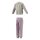 adidas LG Linear Set Kinder - crewht/clpink/dualma