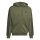 adidas Essentials Three Stripes French Terry Kapuzenjacke Herren - olifou/black