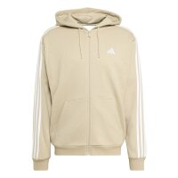 adidas Essentials Three Stripes French Terry Kapuzenjacke Herren - khathr/white