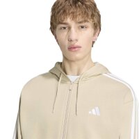 adidas Essentials Three Stripes French Terry Kapuzenjacke Herren - khathr/white