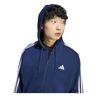 adidas Essentials Three Stripes French Terry Kapuzenjacke Herren - tenabl/white