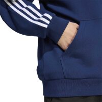 adidas Essentials Three Stripes French Terry Kapuzenjacke Herren - tenabl/white