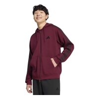 adidas Essentials Three Stripes French Terry Kapuzenjacke Herren - teamar/black