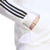 adidas Essentials Three Stripes French Terry Kapuzenjacke Herren - white/black