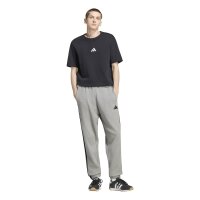 adidas Essentials Three Stripes French Terry lange Hose Herren - mgreyh/white