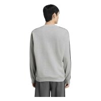 adidas Essentials Three Stripes French Terry Sweatshirt Herren - mgreyh/white