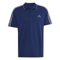 adidas Essentials Three Stripes Pique Shirt Polo Herren - tenabl/white
