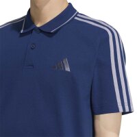 adidas Essentials Three Stripes Pique Shirt Polo Herren - tenabl/white