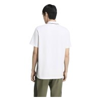 adidas Essentials Three Stripes Pique Shirt Polo Herren - white/black