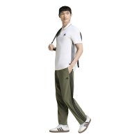 adidas Essentials Three Stripes Pique Shirt Polo Herren - white/black