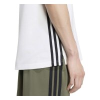 adidas Essentials Three Stripes Pique Shirt Polo Herren - white/black