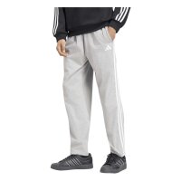 adidas Essentials Three Stripes Single Jersey lange Hose Herren - mgreyh/white
