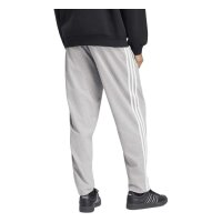 adidas Essentials Three Stripes Single Jersey lange Hose Herren - mgreyh/white