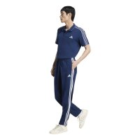 adidas Essentials Three Stripes Single Jersey lange Hose Herren - tenabl/white
