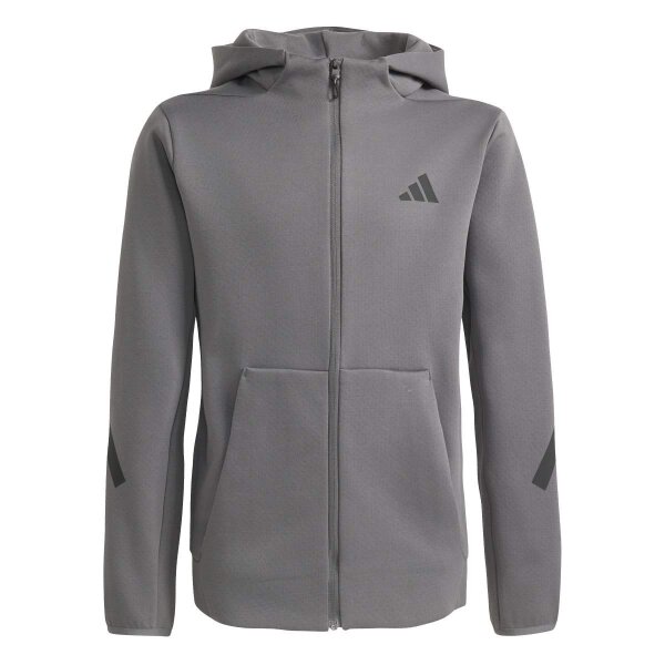adidas Z.N.E. Full-Zip Kapuzenjacke Kinder - grefiv/black
