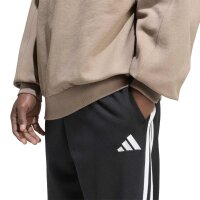 adidas Essentials Three Stripes French Terry lange Hose Herren - black/white