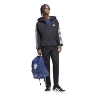 adidas Essentials Three Stripes French Terry Kapuzenjacke Herren - black/white