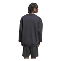 adidas Essentials Three Stripes French Terry Sweatshirt Herren - black/white