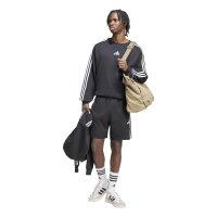 adidas Essentials Three Stripes French Terry Sweatshirt Herren - black/white