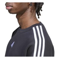adidas Essentials Three Stripes French Terry Sweatshirt Herren - black/white
