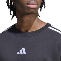 adidas Essentials Three Stripes French Terry Sweatshirt Herren - black/white