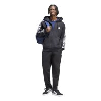 adidas Essentials Three Stripes Single Jersey lange Hose Herren - black/white
