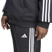 adidas Essentials Three Stripes Single Jersey lange Hose Herren - black/white