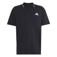 adidas Essentials Three Stripes Pique Shirt Polo Herren - black/white