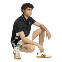 adidas Essentials Three Stripes Pique Shirt Polo Herren - black/white
