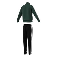 adidas Seasonal Essentials Tiberio 3 Stripes Tricot Trainingsanzug Kinder - cgreen/white
