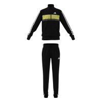 adidas Seasonal Essentials Tiberio 3 Stripes Tricot Trainingsanzug Kinder - black/white/purlem