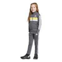 adidas Seasonal Essentials Tiberio 3 Stripes Tricot Trainingsanzug Kinder - grefiv/white/purlem