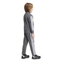 adidas Seasonal Essentials Tiberio 3 Stripes Tricot Trainingsanzug Kinder - grefiv/white/purlem