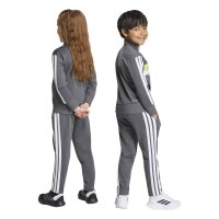 adidas Seasonal Essentials Tiberio 3 Stripes Tricot Trainingsanzug Kinder - grefiv/white/purlem