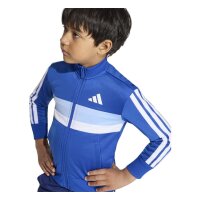 adidas Seasonal Essentials Tiberio 3 Stripes Tricot Trainingsanzug Kinder - royblu/white
