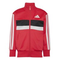 adidas Seasonal Essentials Tiberio 3 Stripes Tricot Trainingsanzug Kinder - purrub/white/black